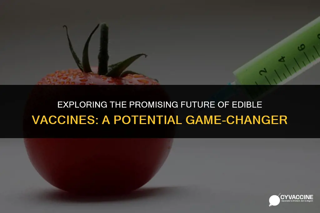 is there potential for edible vaccines