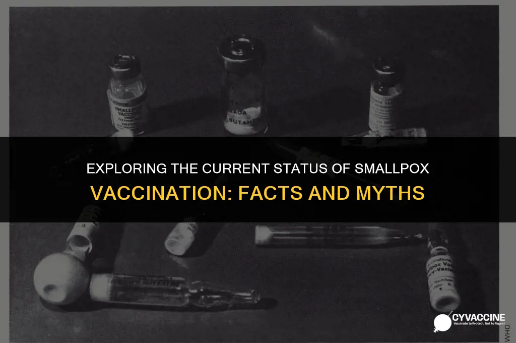 is there still a smallpox vaccine