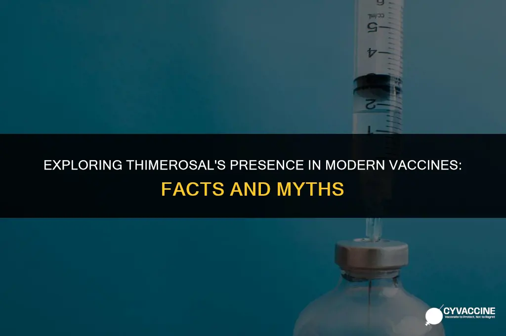is there still thimerosal in vaccines