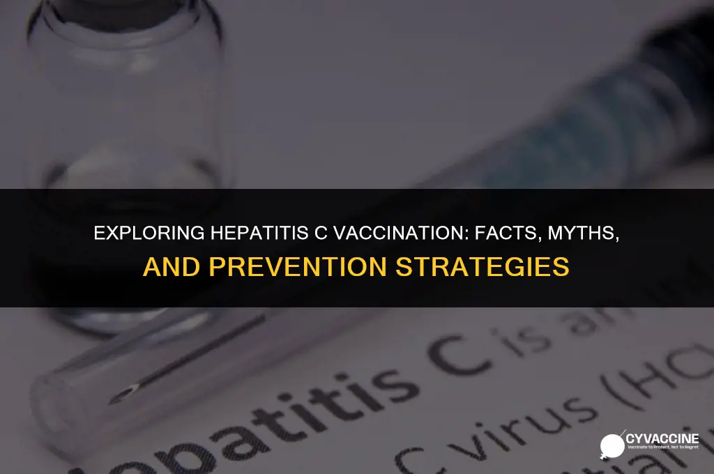 is there vaccination for hep c