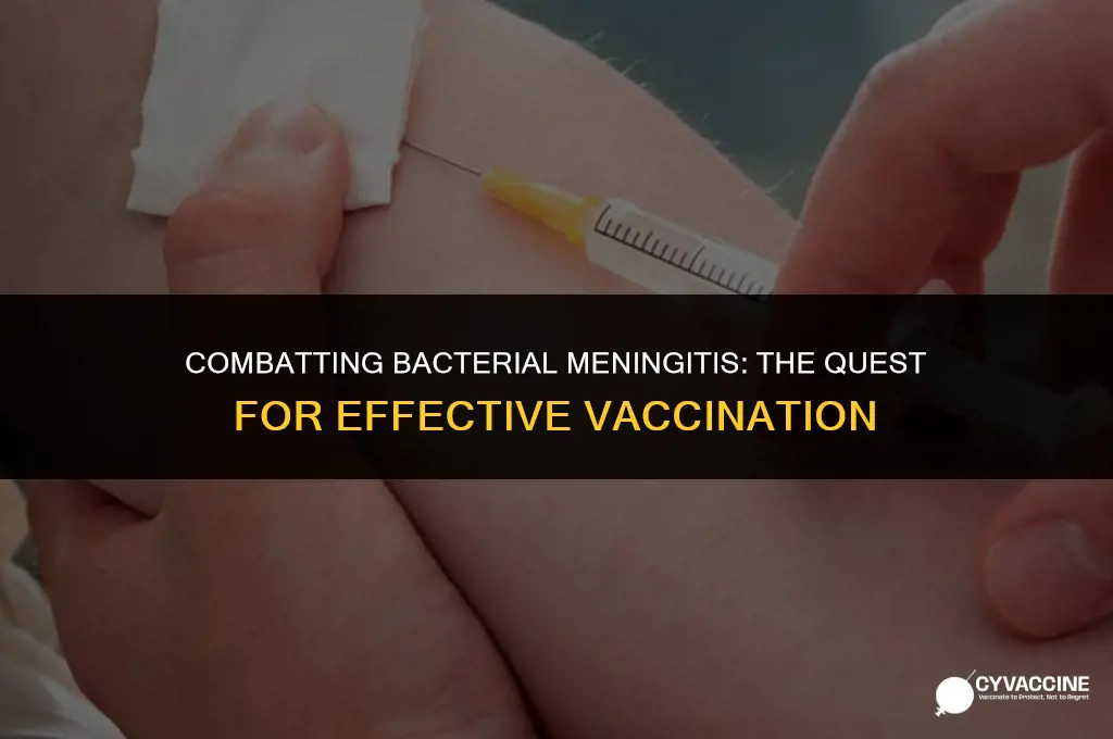is there vaccine for bacterial meningitis