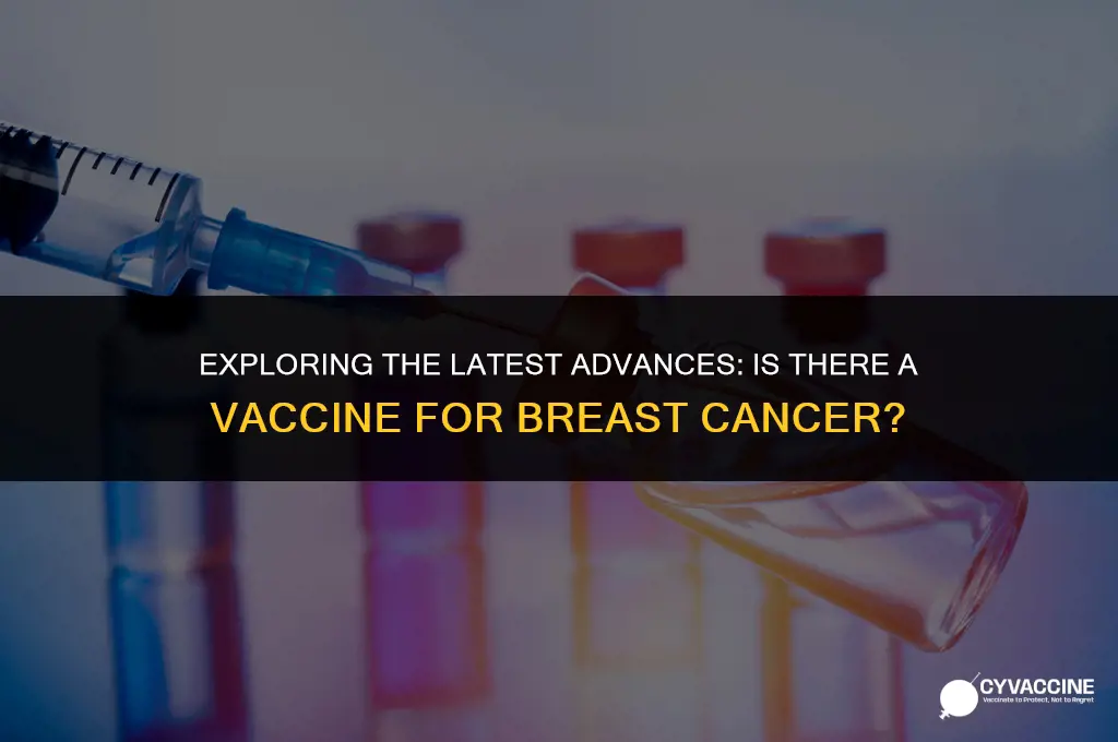 is there vaccine for breast cancer