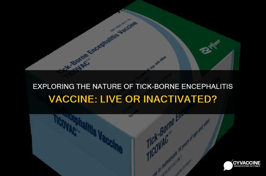 is tick borne encephalitis vaccine live