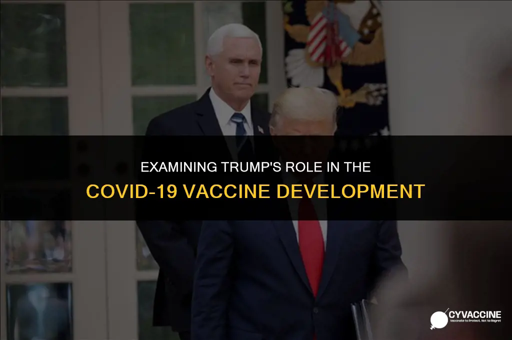 is trump responsible for the vaccine