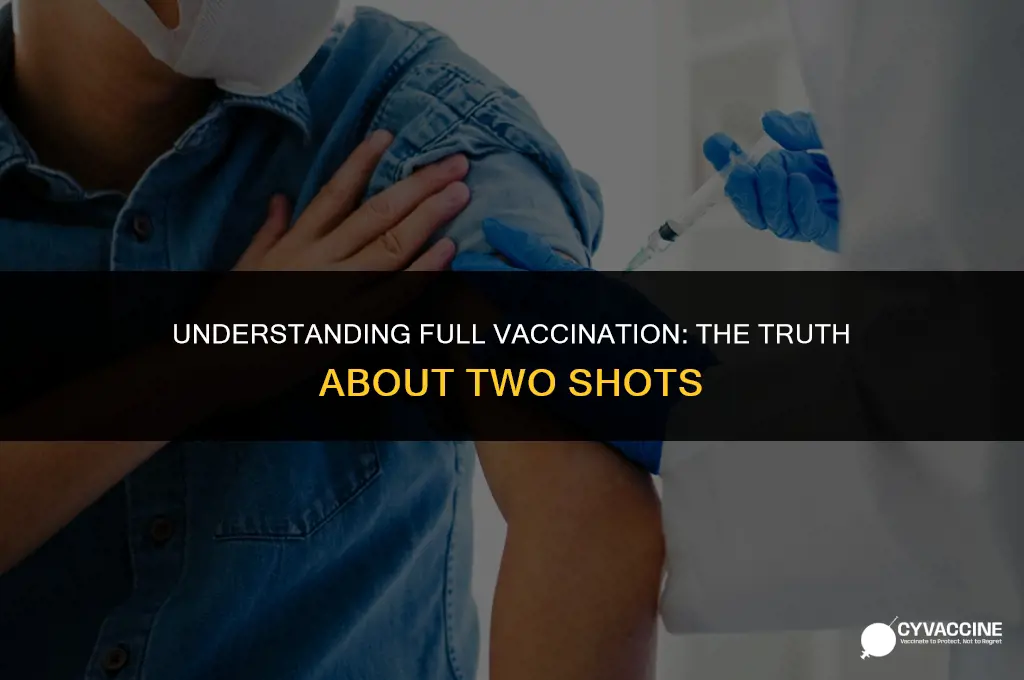 is two shots considered fully vaccinated