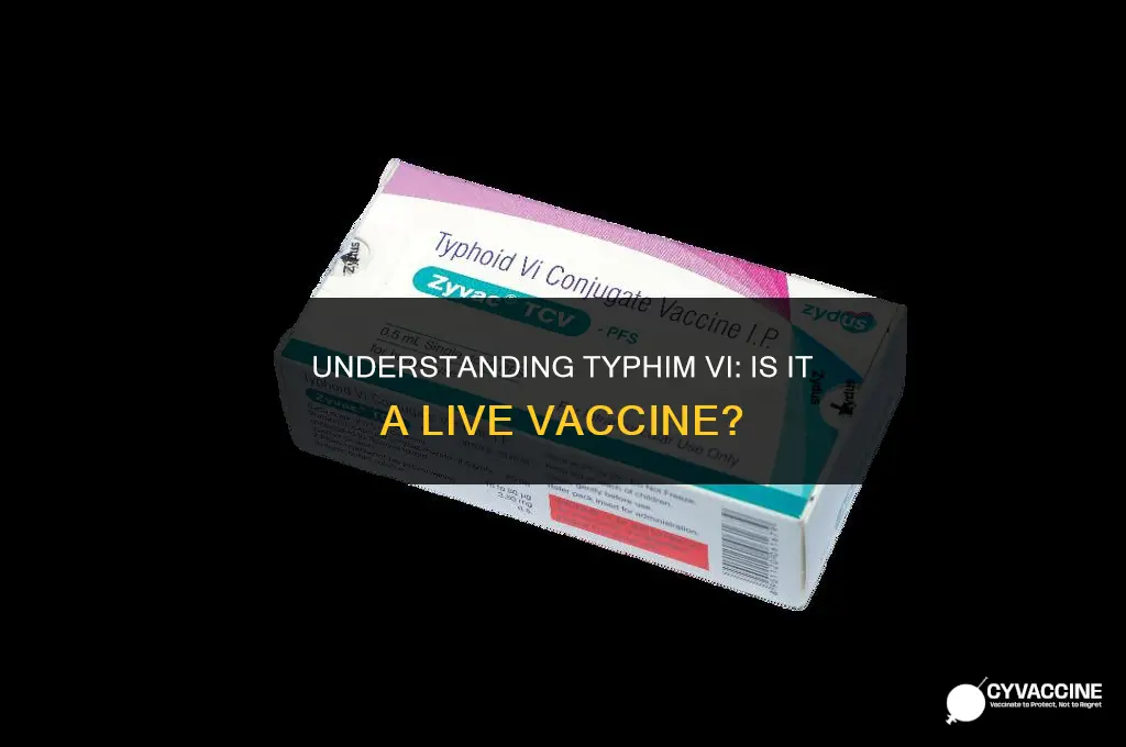 is typhim vi a live vaccine
