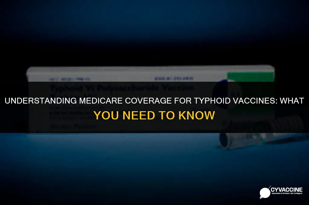 is typhoid vaccine covered by medicare