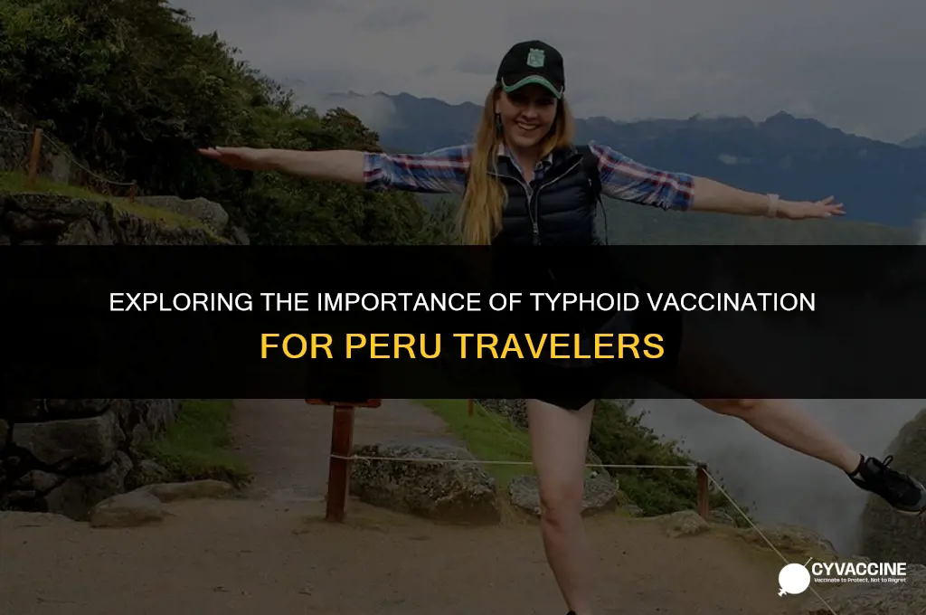 is typhoid vaccine necessary for peru