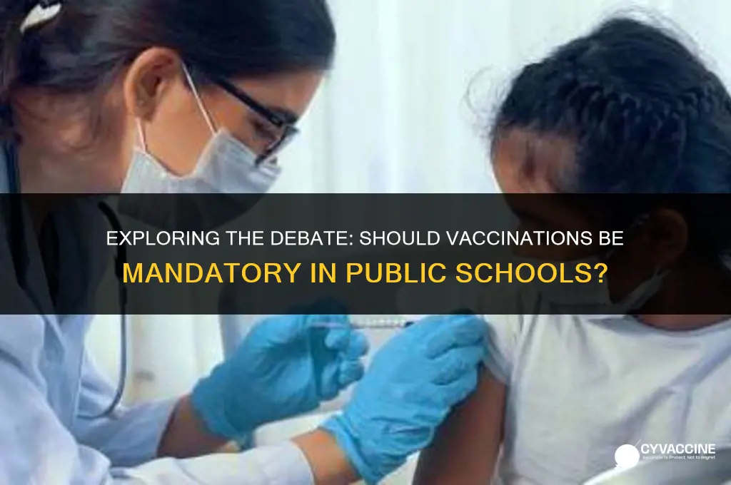 is vaccination mandatory in public schools