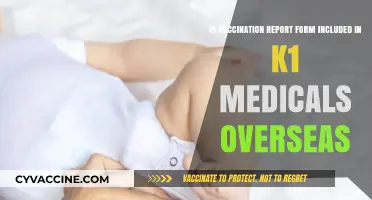 K1 Medicals Overseas: Does Vaccination Report Form Get Included?
