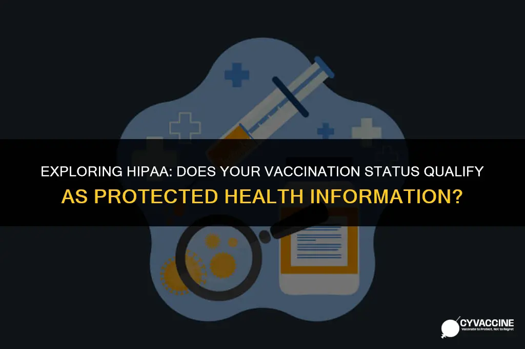 is vaccination status a hippa violation