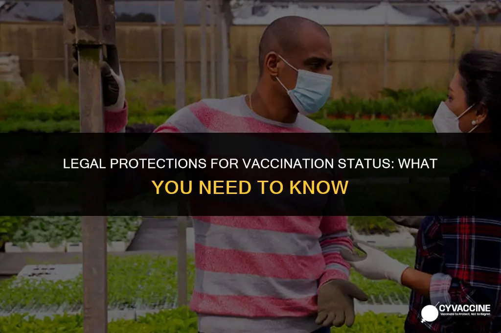 is vaccination status protected by law