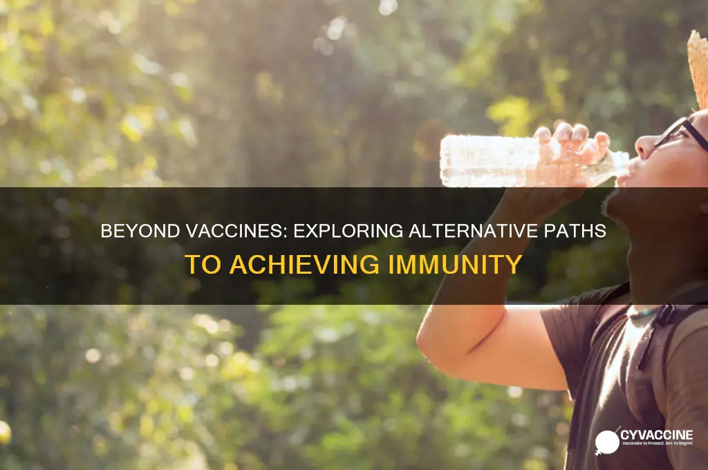 is vaccination the only way to achieve immunity