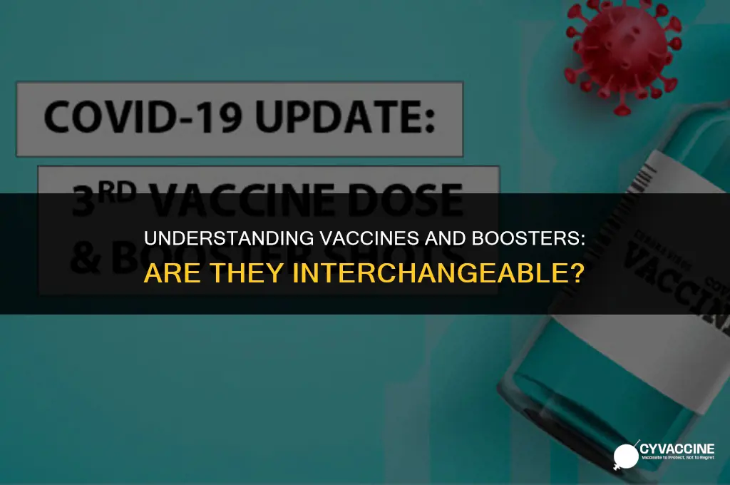 is vaccine and booster the same
