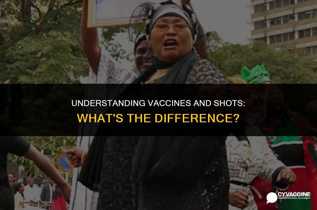 is vaccine and shot the same