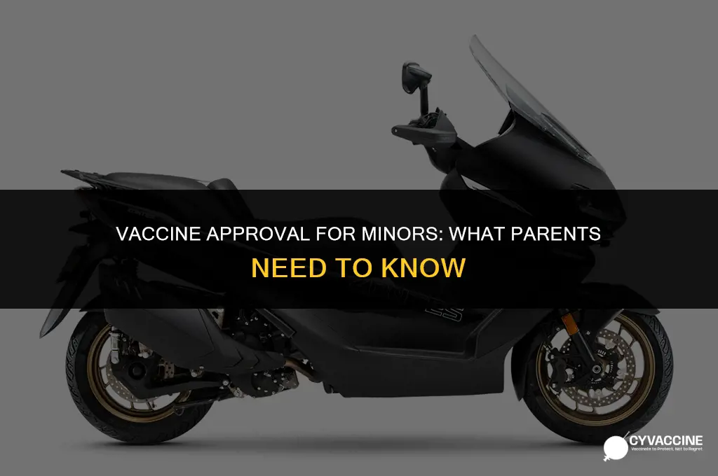 is vaccine approved for under 18
