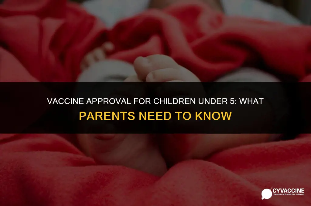 is vaccine approved for under 5