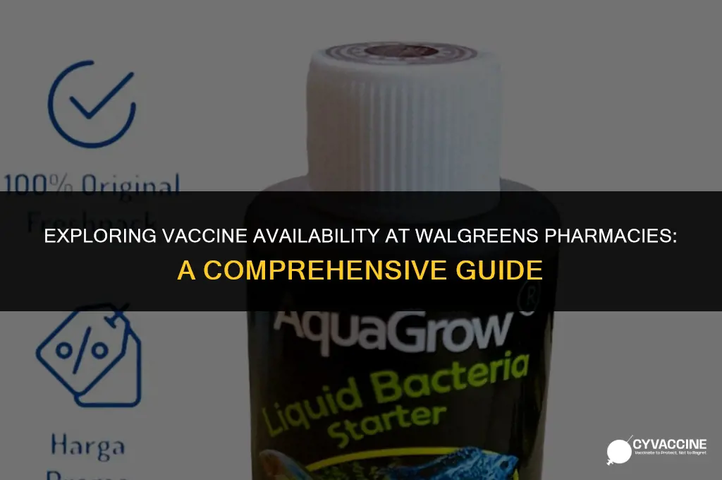 is vaccine done at walgreens pharmacy