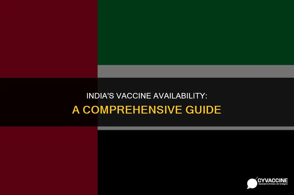is vaccine is available in india