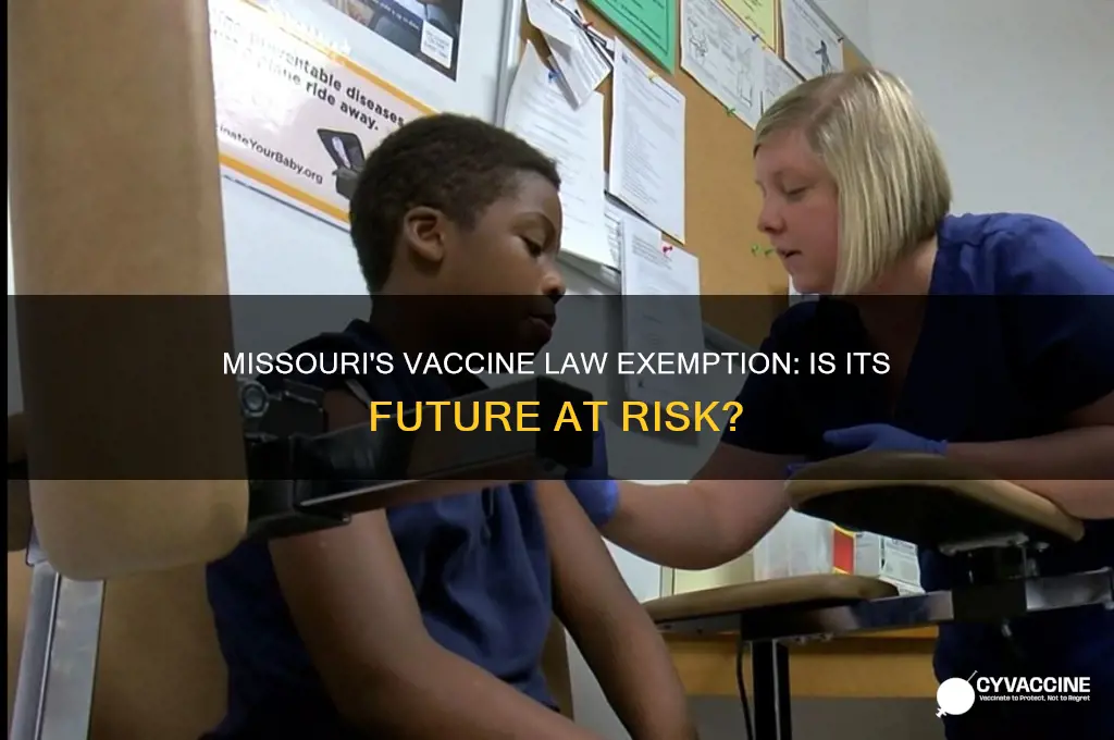 is vaccine law exemption in missouri in jeopardy