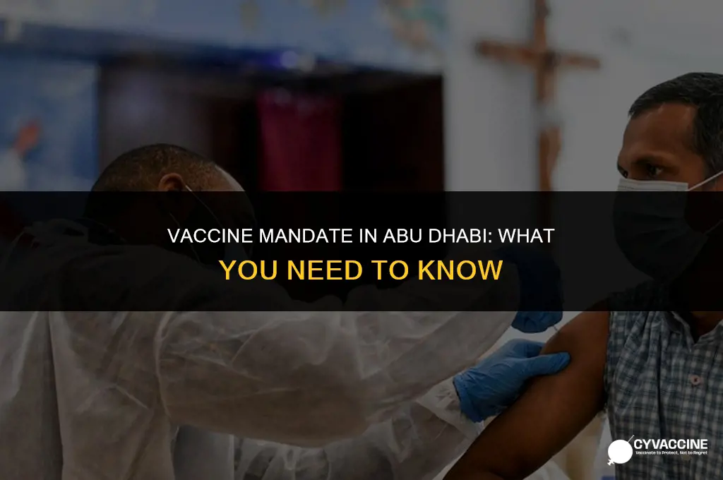 is vaccine mandatory in abu dhabi