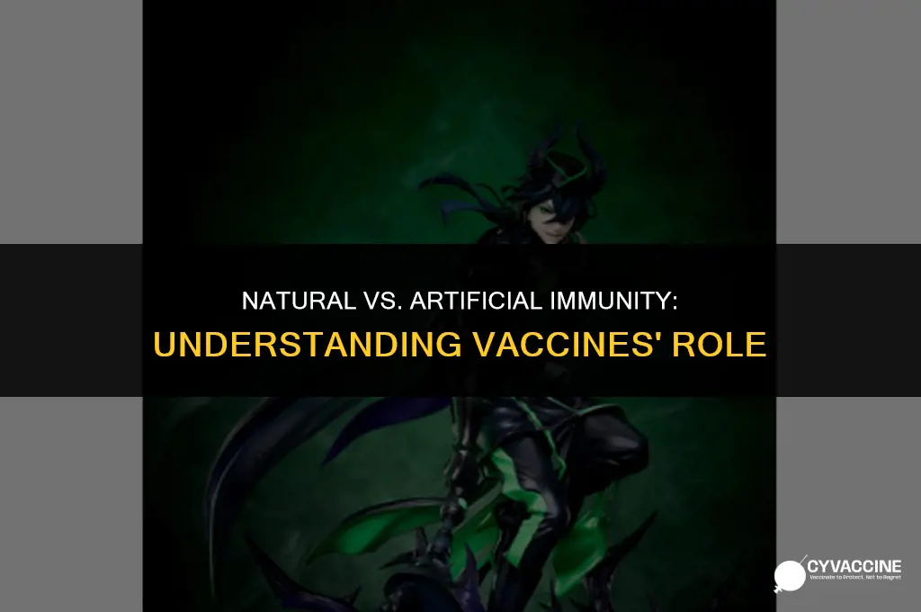 is vaccine natural or artificial immunity