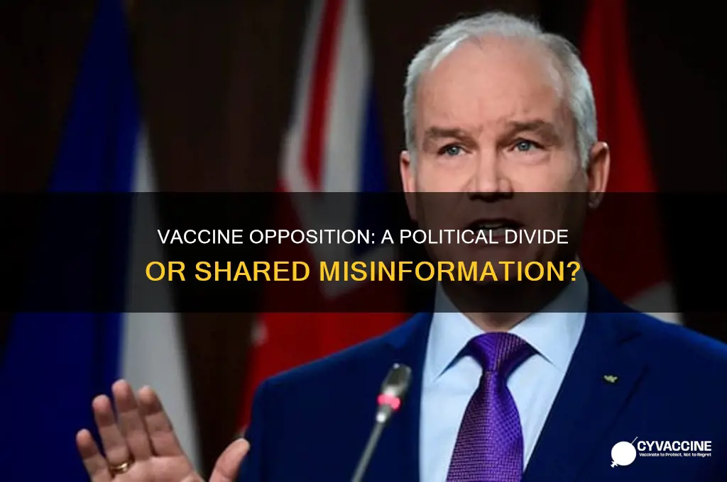 is vaccine opposition a right or left thing