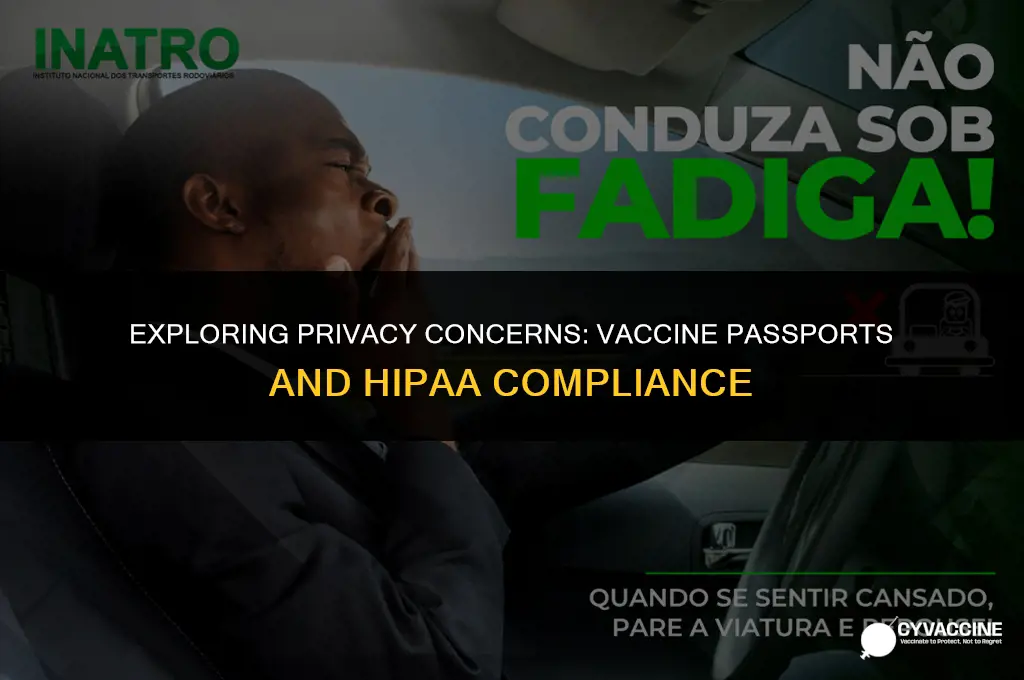 is vaccine passport a hippa violation