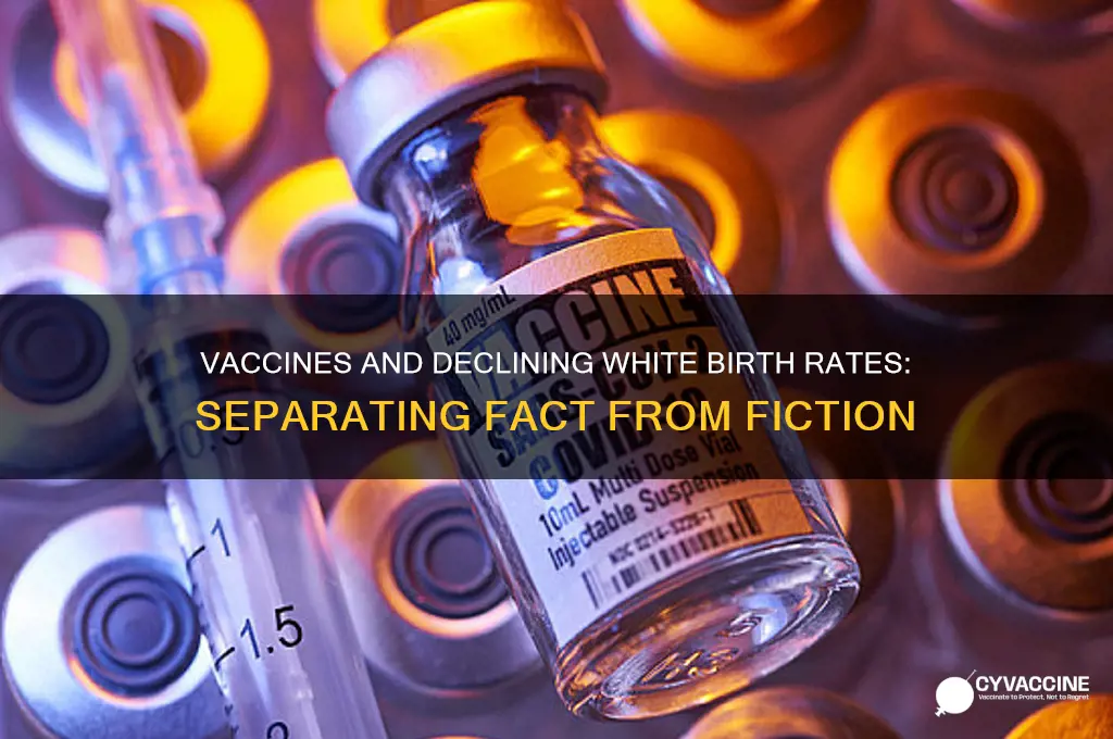 is vaccine responsible for whites low birth rates
