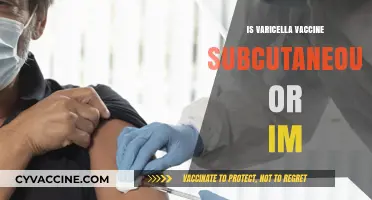 Varicella Vaccine Administration: Subcutaneous or Intramuscular?