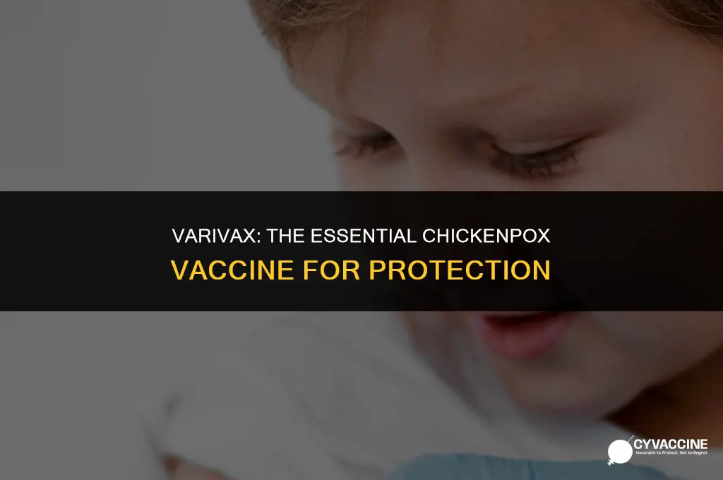 is varivax the chicken pox vaccine