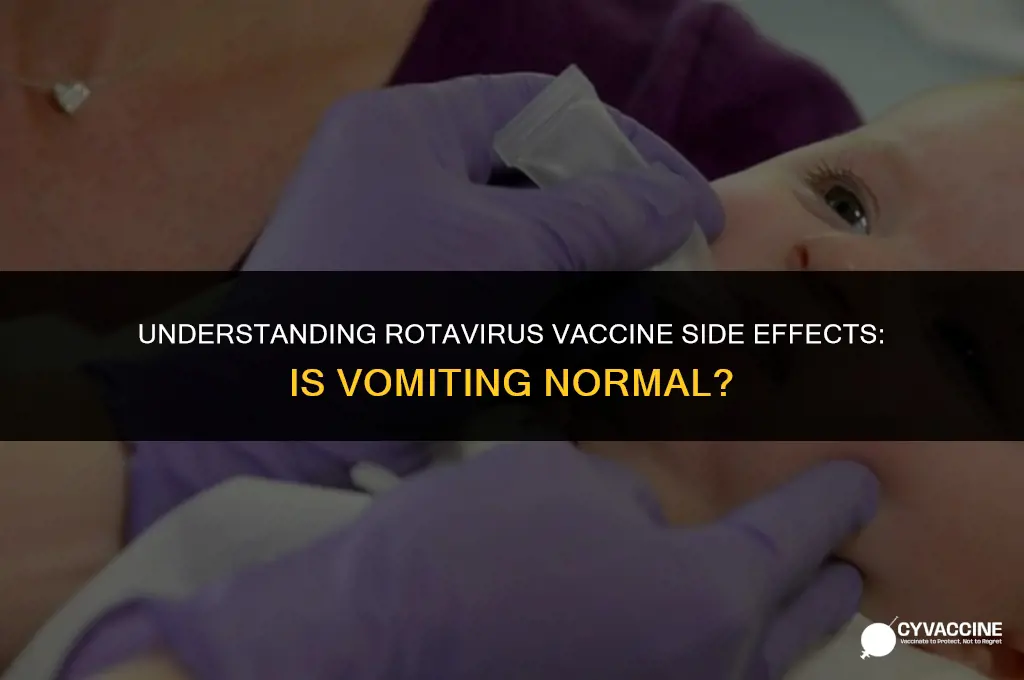 is vomiting normal after rotavirus vaccine