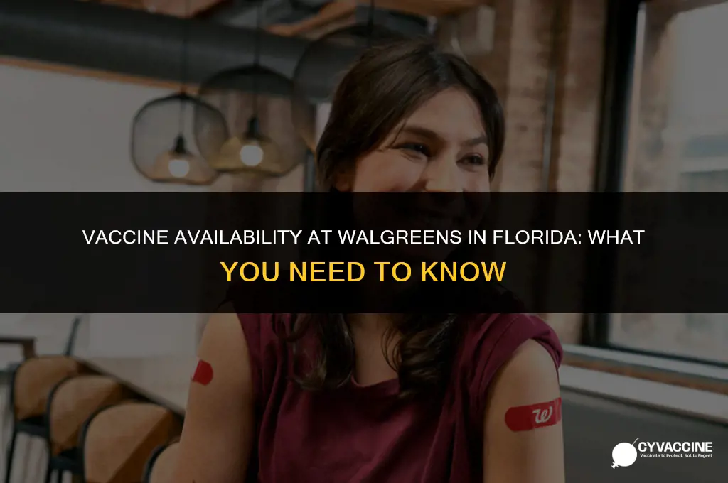 is walgreens giving vaccines in florida