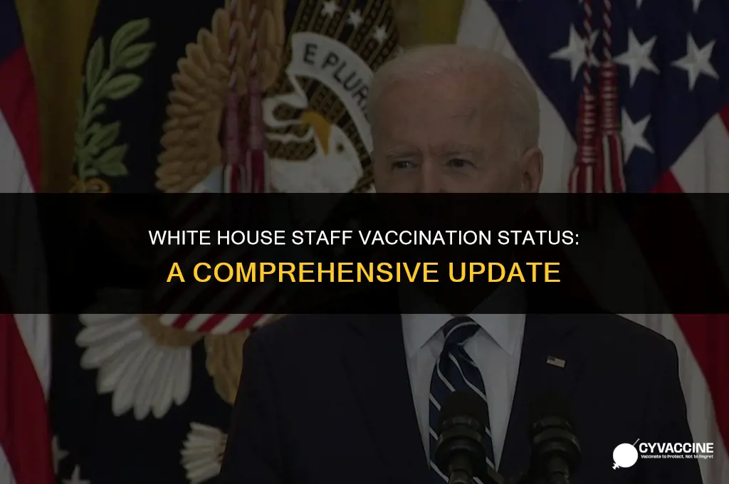 is white house staff fully vaccinated