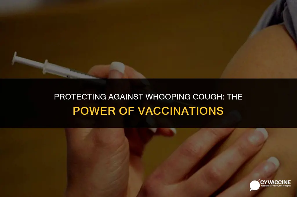 is whooping cough covered by vaccinations