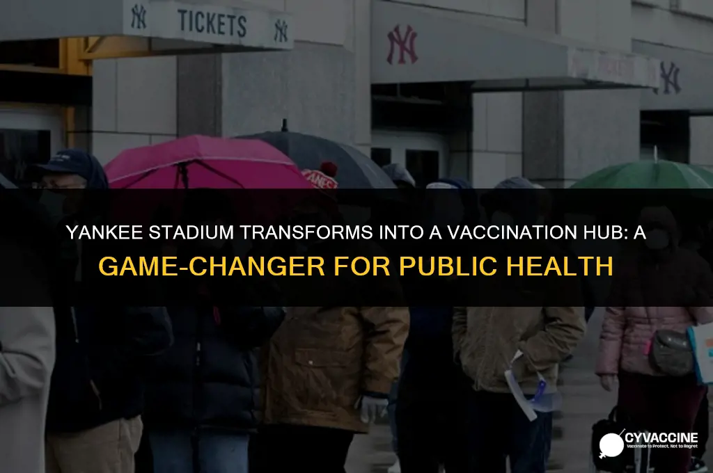 is yankee stadium open for vaccines