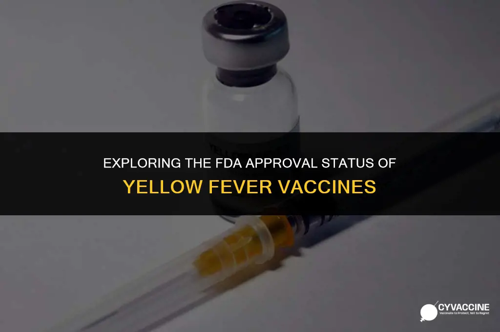is yellow fever vaccine fda approved