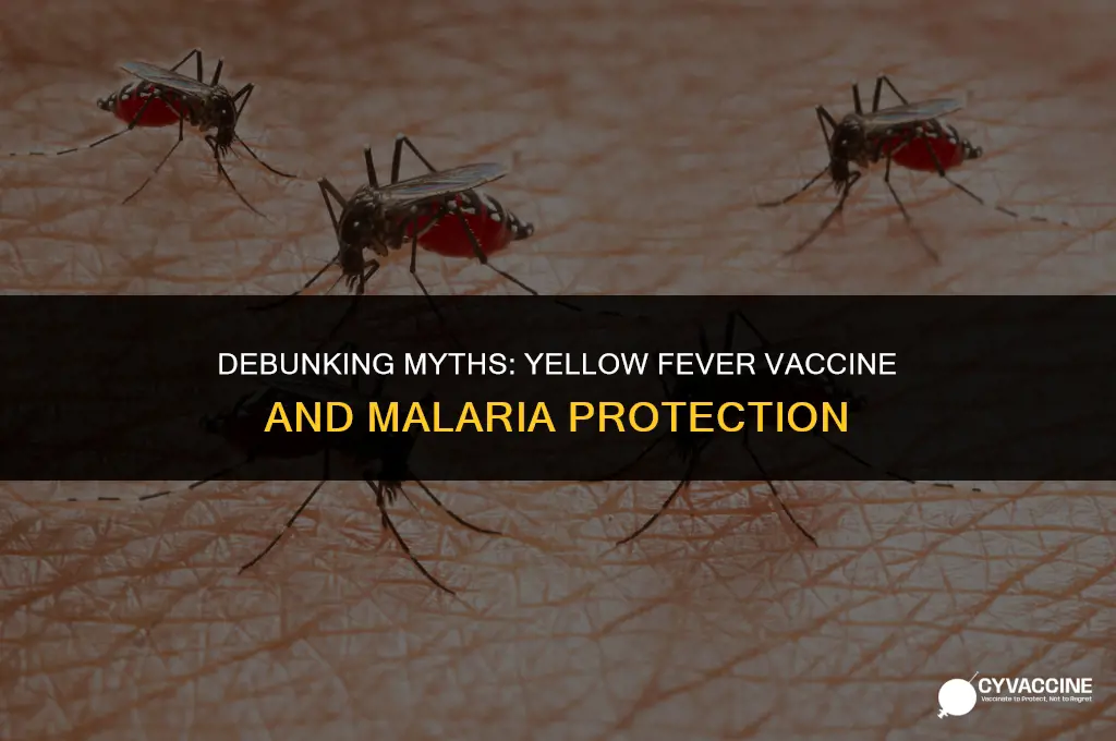 is yellow fever vaccine for malaria