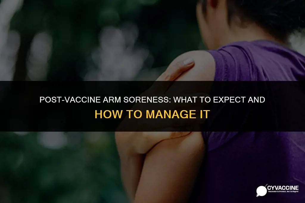 is your arm sore after vaccine