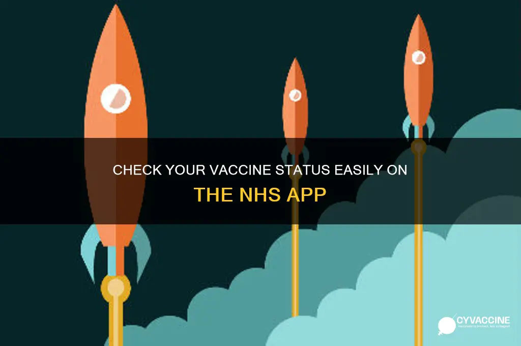 is your vaccine status on the nhs app