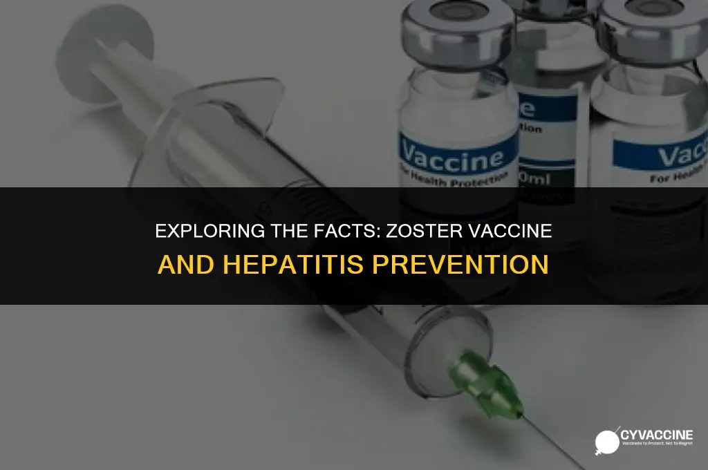 is zoster vaccine a hepatitus vaccine