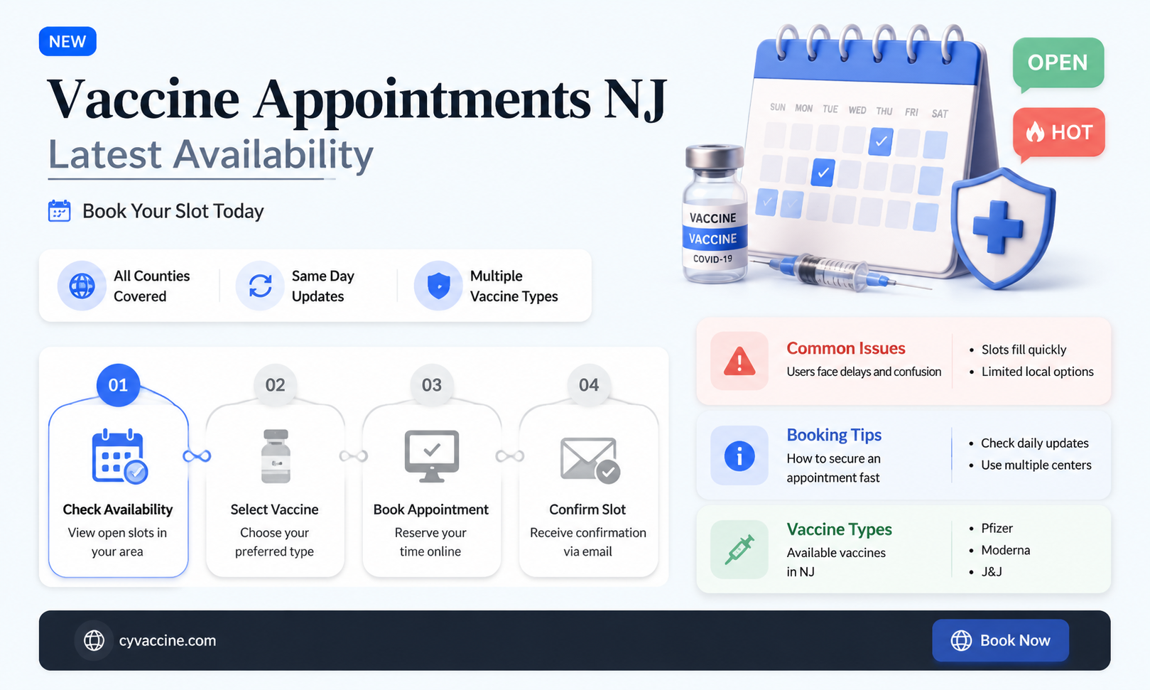are there any available vaccine appointments in nj