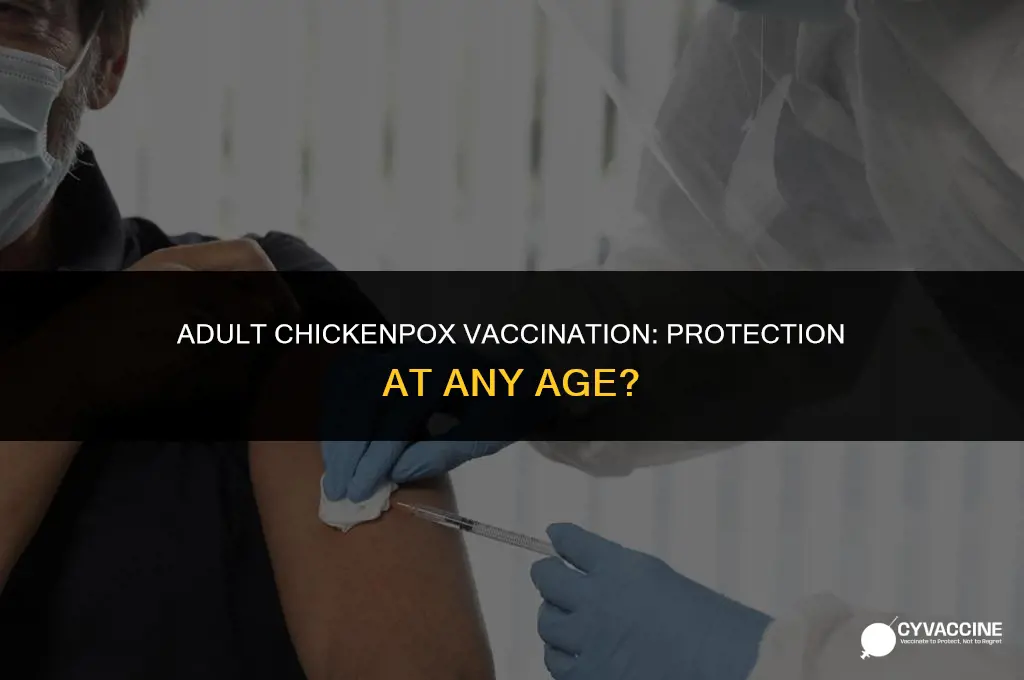 may adults receive chicken pox vaccine
