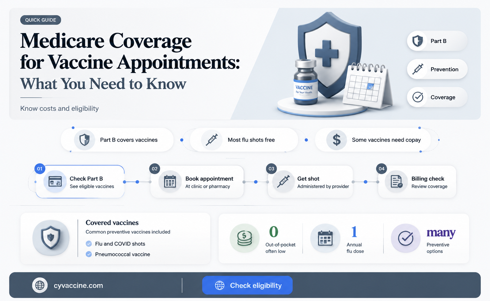 are vaccine appts covered by medicare