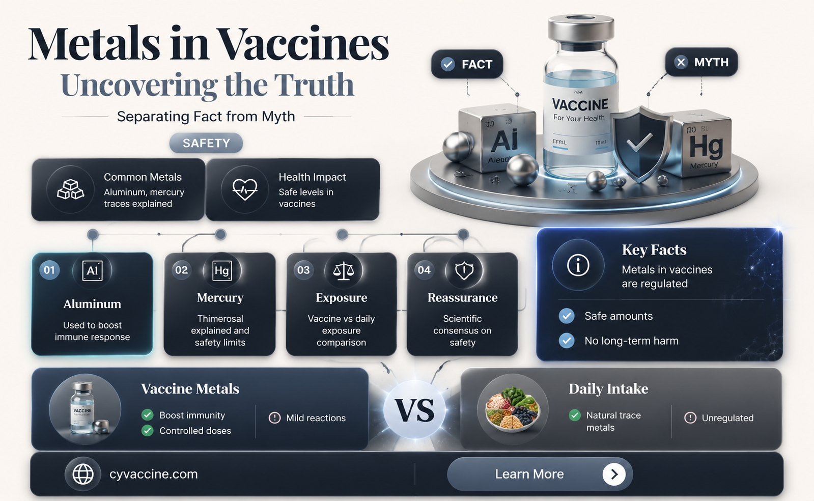 are there any metals in vaccines