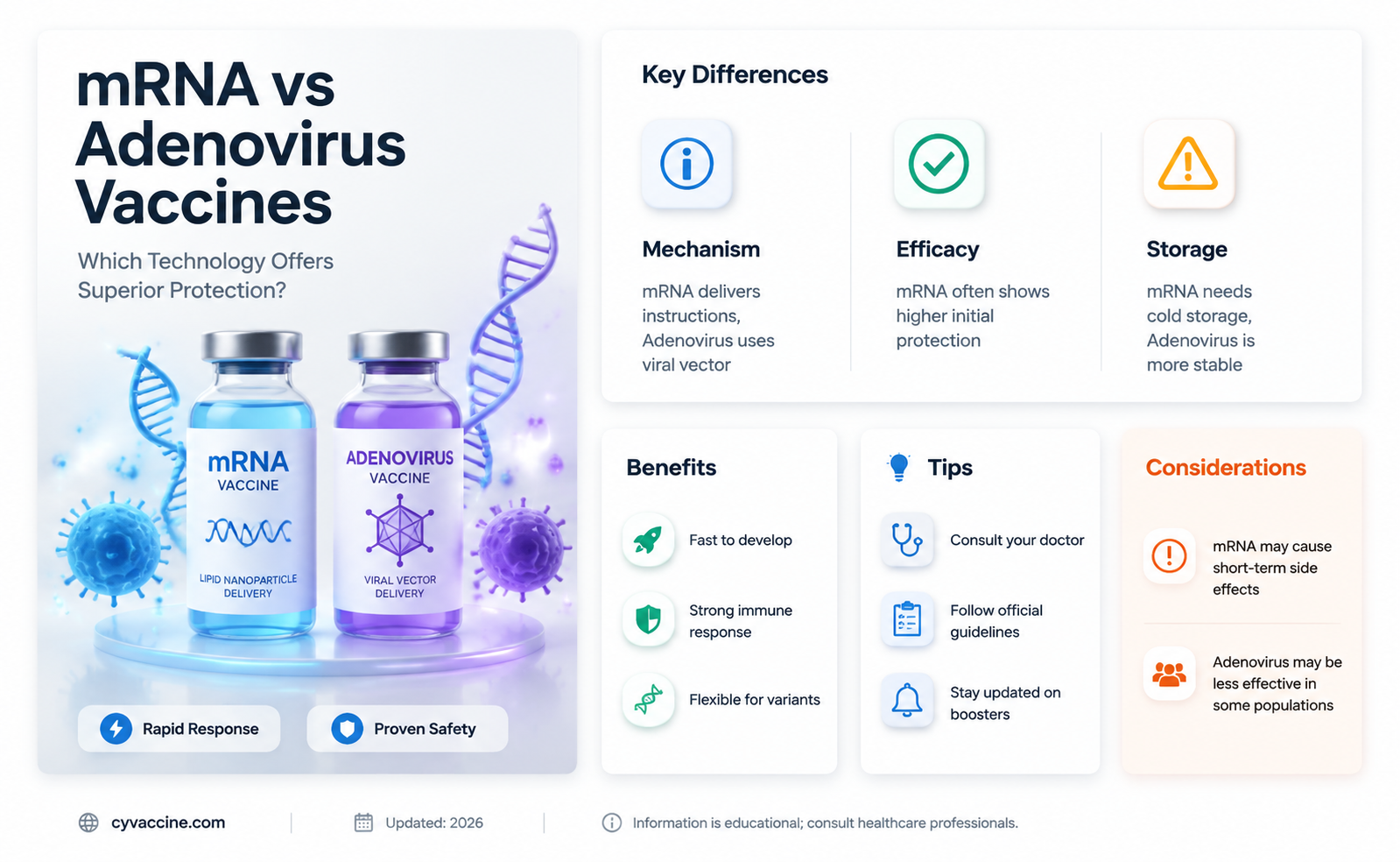 are mrna vaccines better than adenovirus