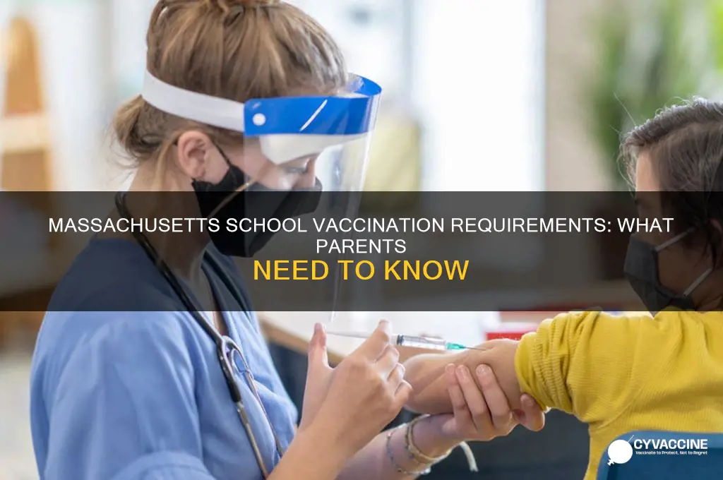must children in massachusetts be vaccinated for school