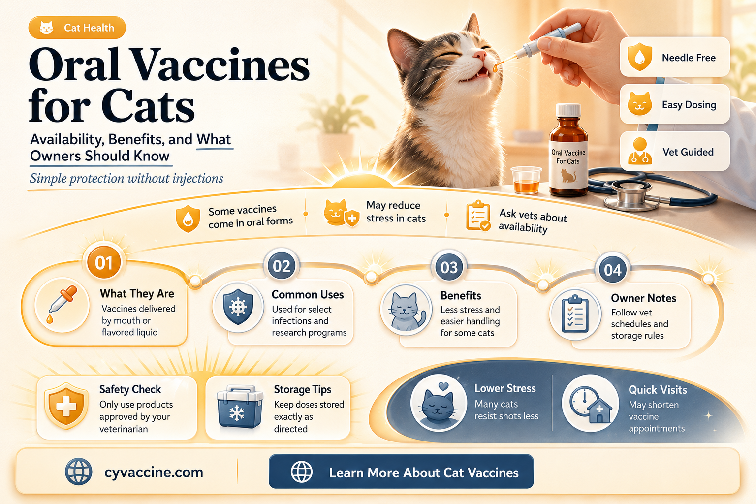 are there oral vaccines for cats
