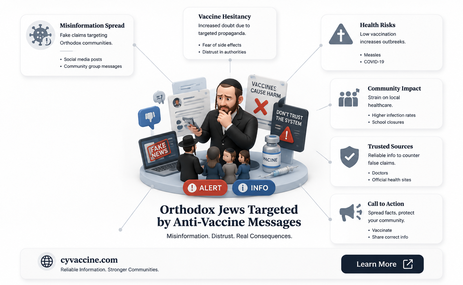 are orthodox jews being targeted by anti vaccine material