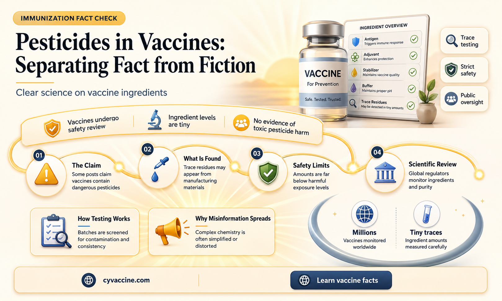are there really pesticides in vaccinations